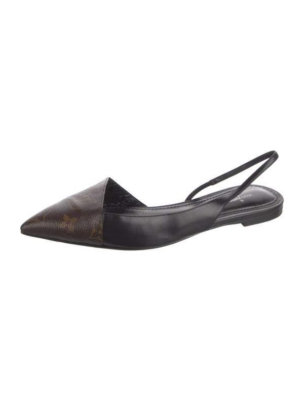 Louis Vuitton LV Monogram Slingback Flats