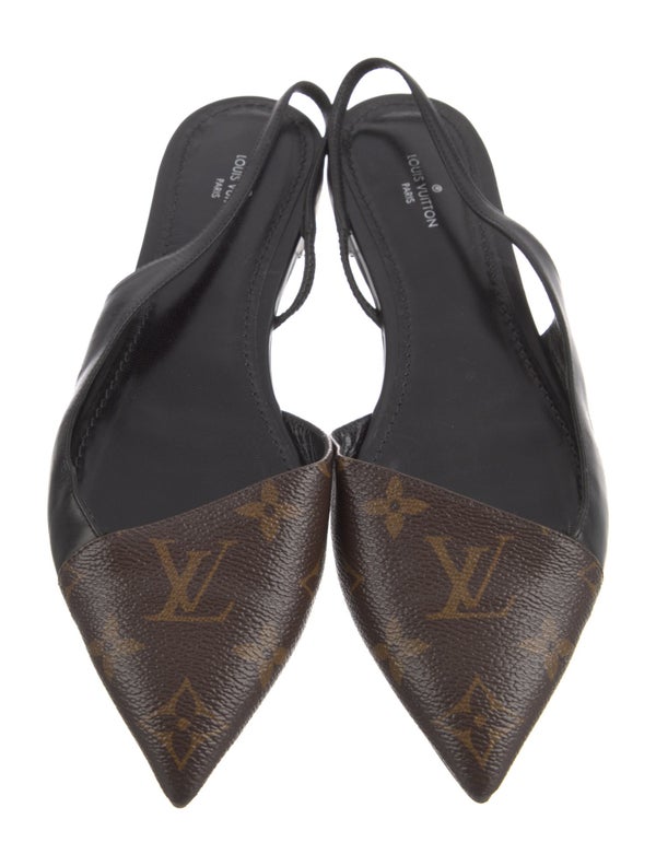 Louis Vuitton LV Monogram Slingback Flats