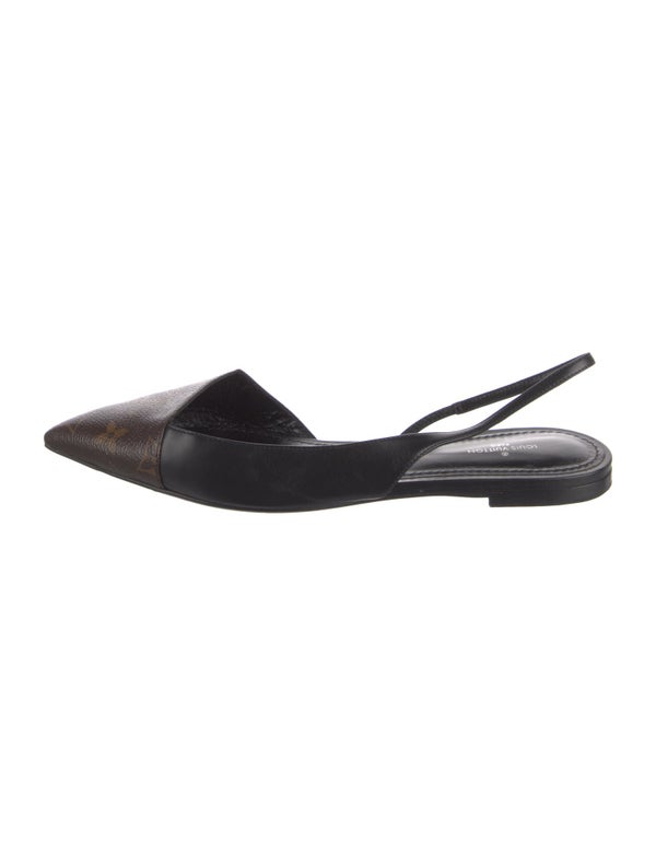 Louis Vuitton LV Monogram Slingback Flats