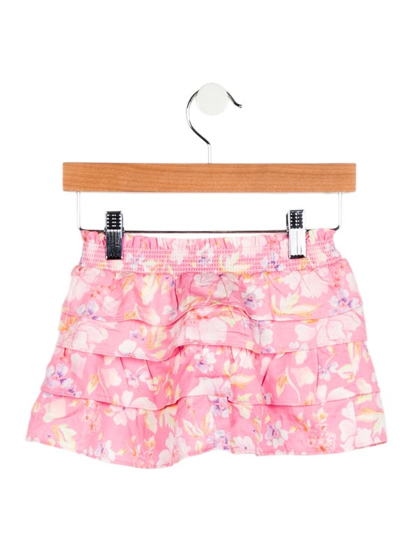 LoveShackFancy Girls' Floral Mini Skirt W/ Tags