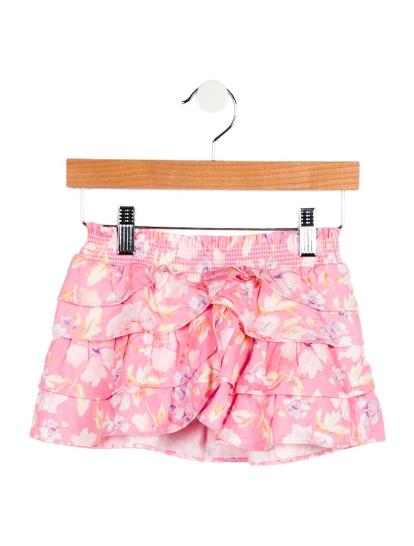 LoveShackFancy Girls' Floral Mini Skirt W/ Tags