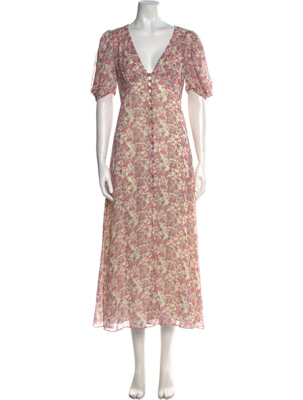 LoveShackFancy Silk Long Dress