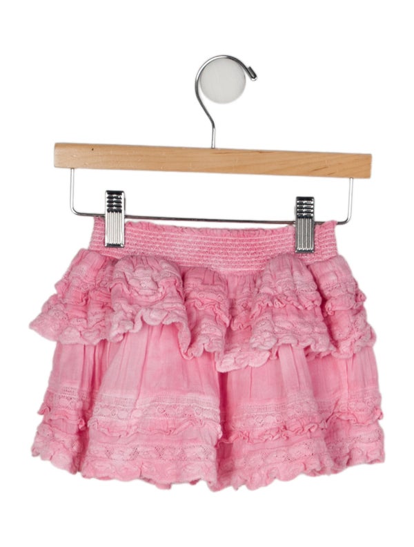 LoveShackFancy Solid Mini Skirt