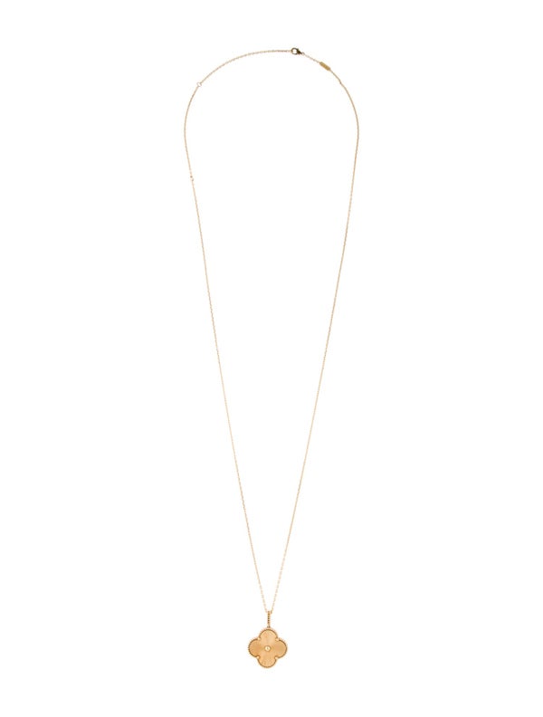 Van Cleef & Arpels Magic Alhambra Guilloché Long Necklace 1 Motif