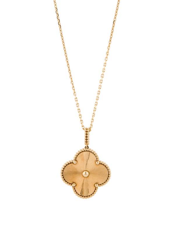 Van Cleef & Arpels Magic Alhambra Guilloché Long Necklace 1 Motif