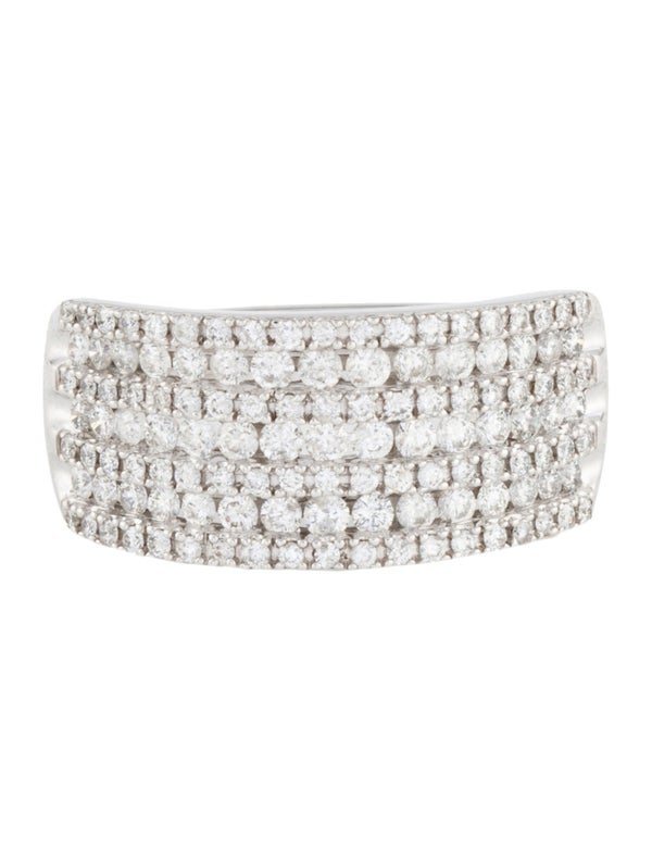 Marchesa 10K 1.00ctw Diamond Wide Band