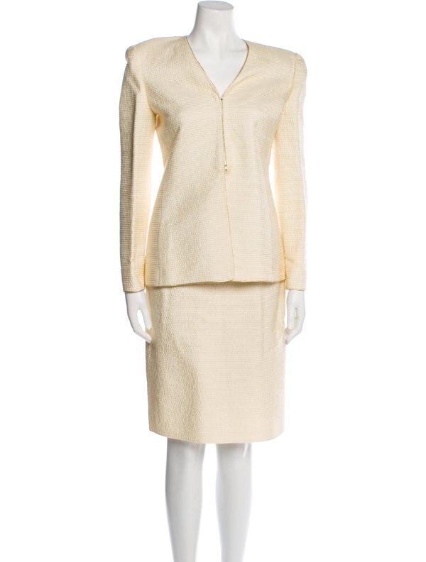 Mary McFadden Vintage 1980's Skirt Suit