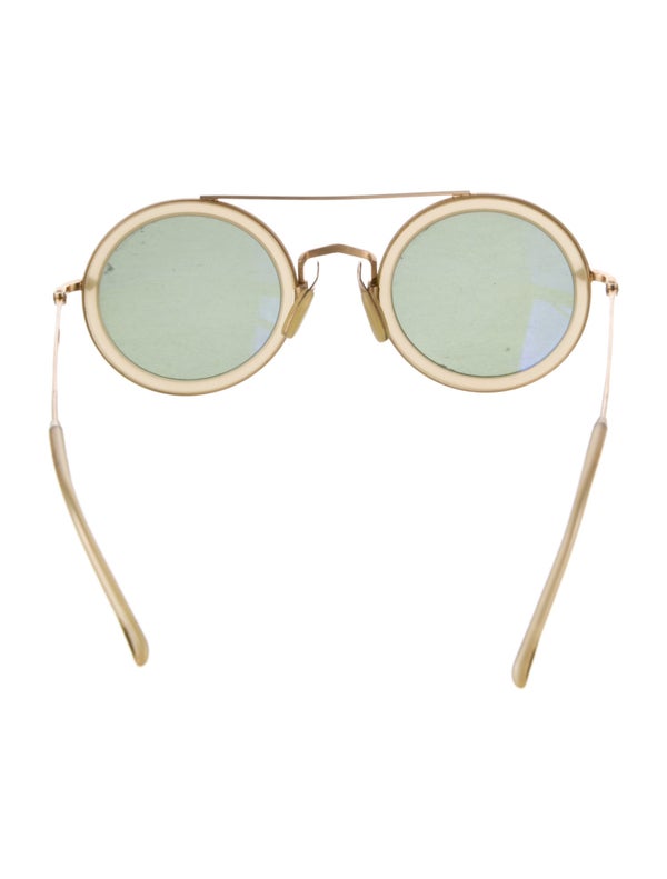 Matsuda Round Mirrored Sunglasses