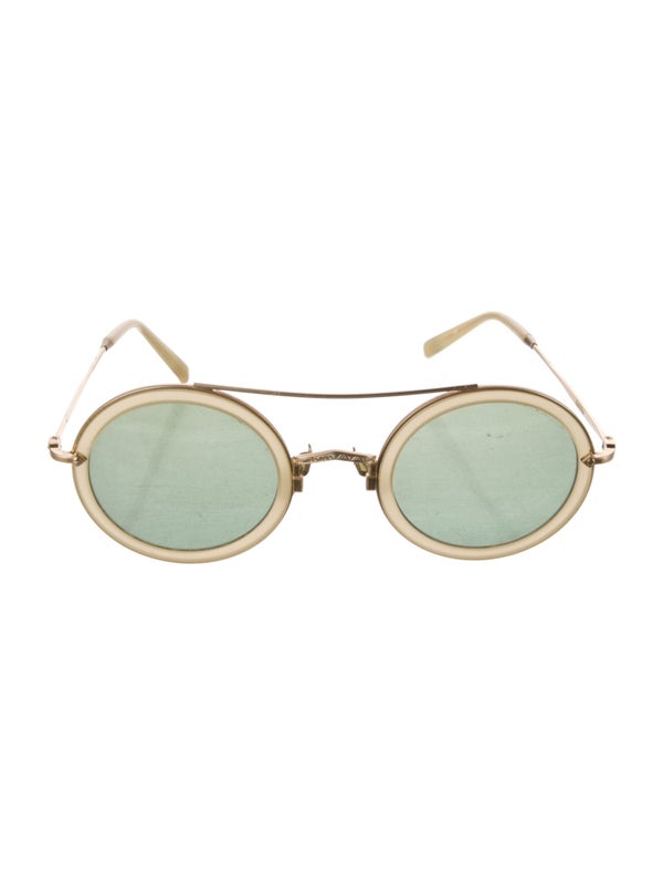 Matsuda Round Mirrored Sunglasses