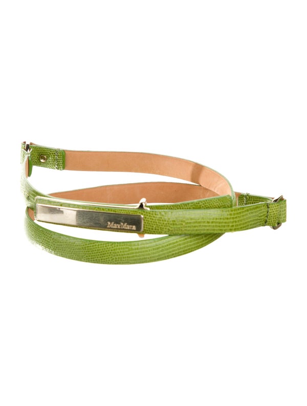 Max Mara Skinny Leather Belt