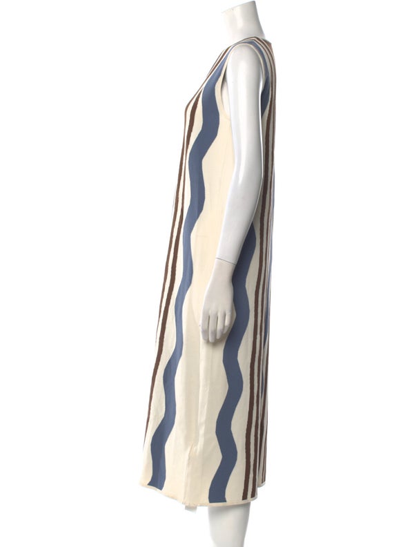 Max Mara Weekend Striped Midi Length Dress