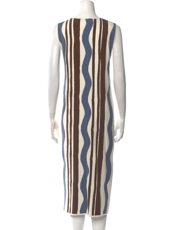Max Mara Weekend Striped Midi Length Dress