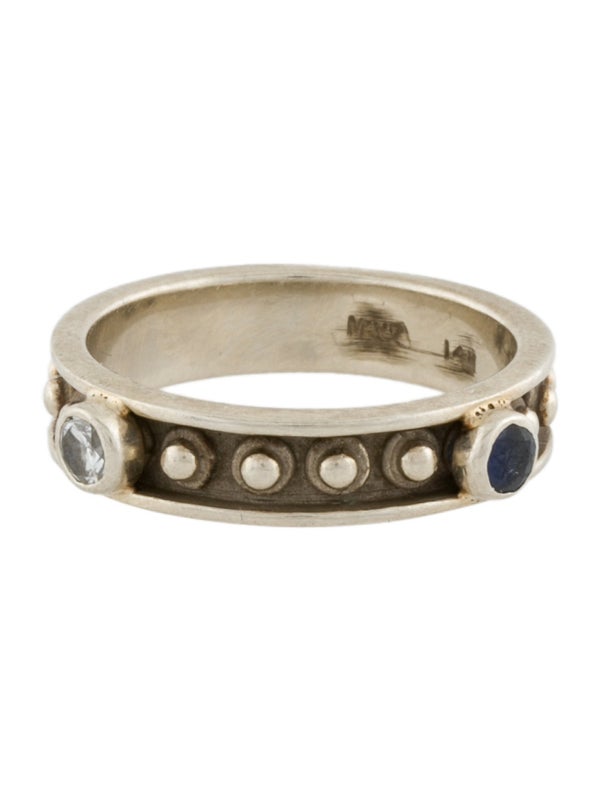 Maz 14K Diamond & Sapphire Beaded Ring