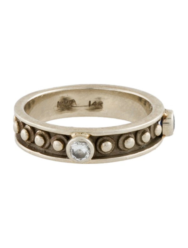 Maz 14K Diamond & Sapphire Beaded Ring