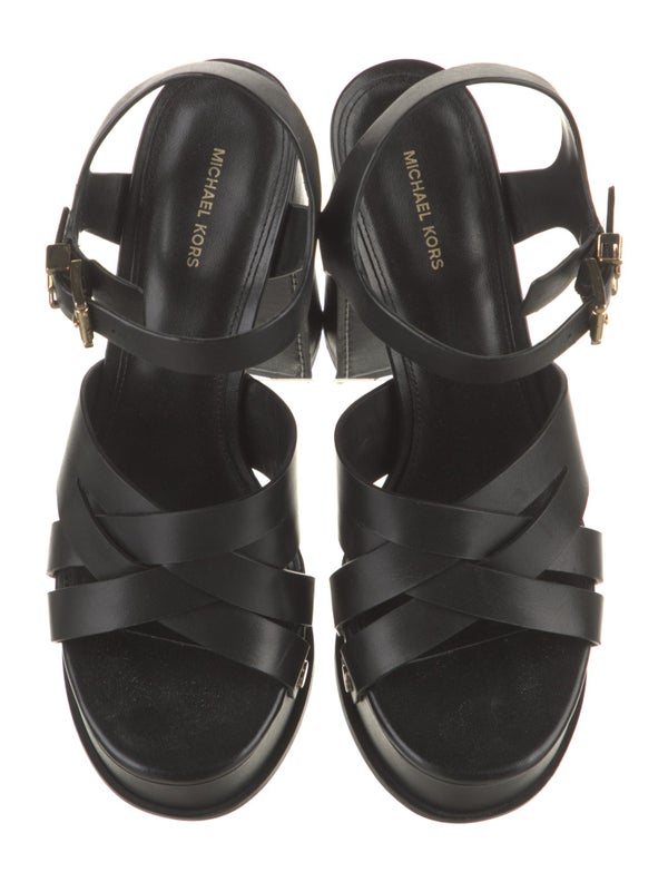 Michael Kors Leather Slingback Sandals