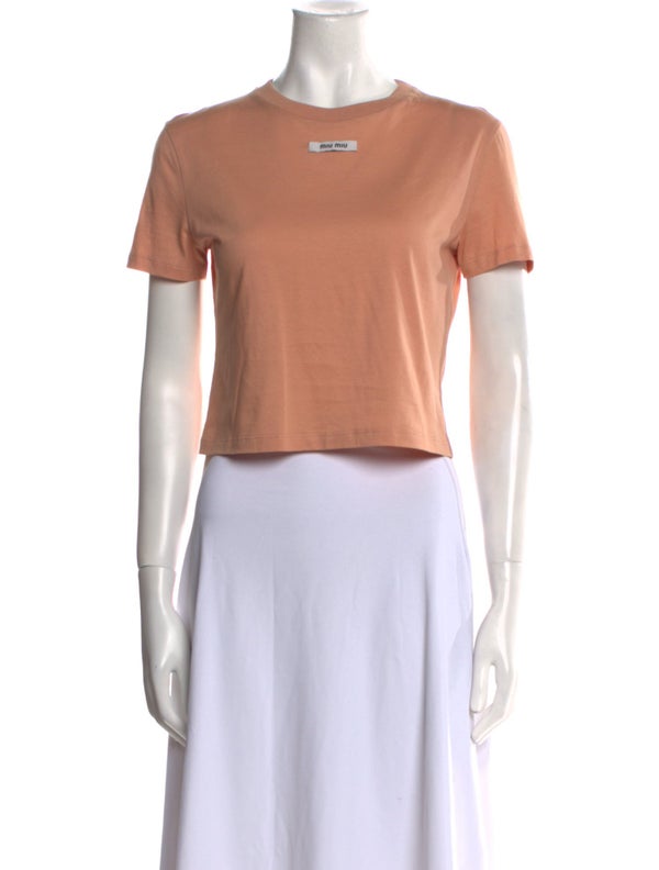 Miu Miu 2023 Crew Neck Crop Top