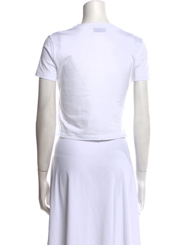 Miu Miu 2024 Crew Neck Crop Top