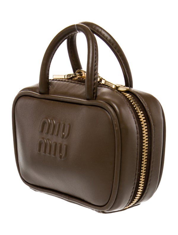Miu Miu Leather Beau Micro Bag Charm
