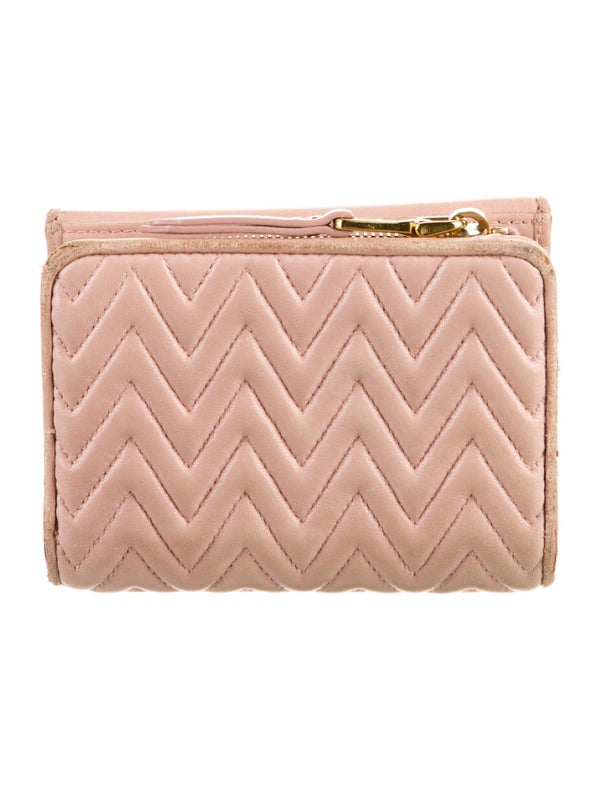 Miu Miu Leather Printed Compact Wallet