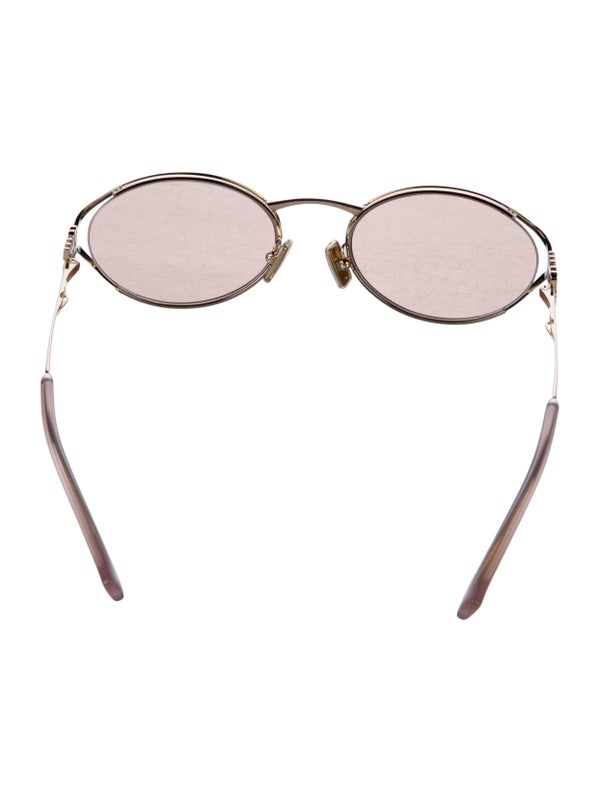 Miu Miu Round Mirrored Sunglasses W/ Tags