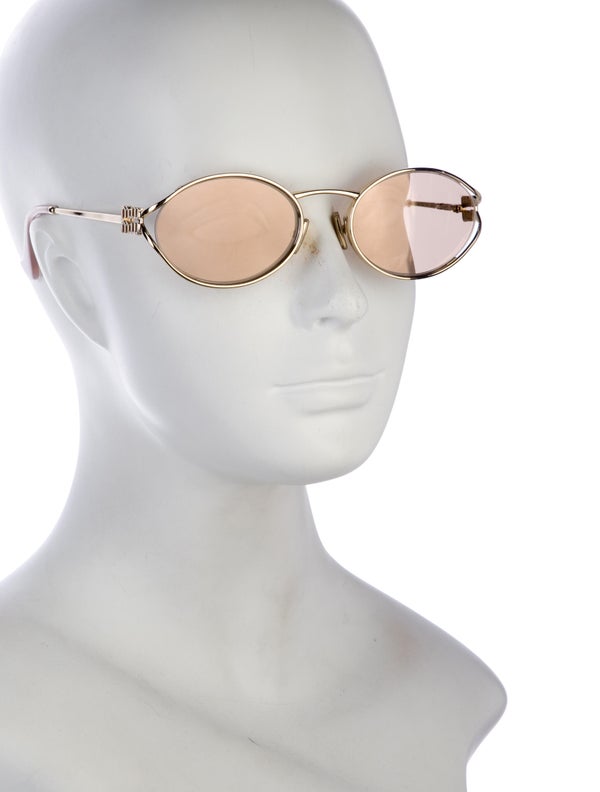 Miu Miu Round Mirrored Sunglasses W/ Tags