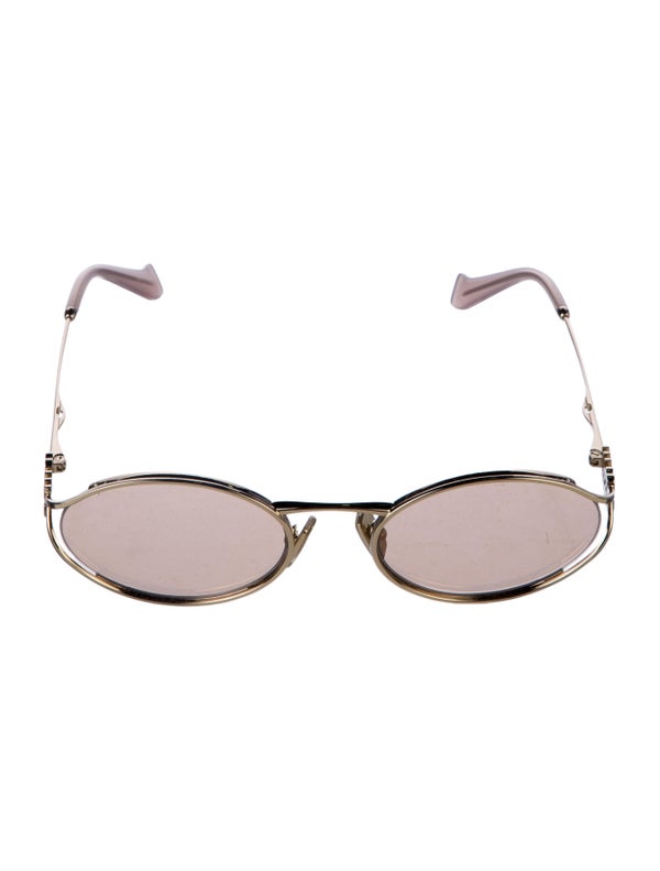 Miu Miu Round Mirrored Sunglasses W/ Tags