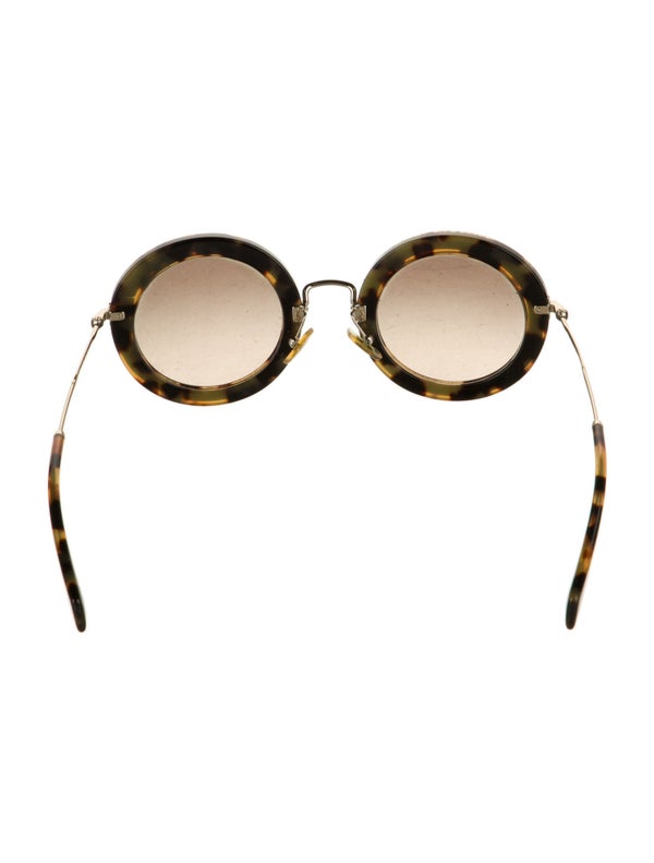 Miu Miu Round Tinted Sunglasses