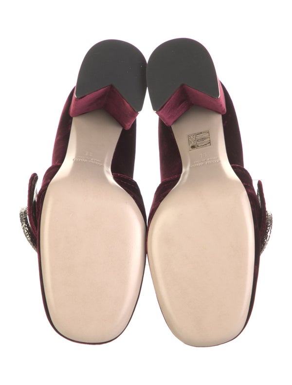 Miu Miu Velvet Printed Pumps