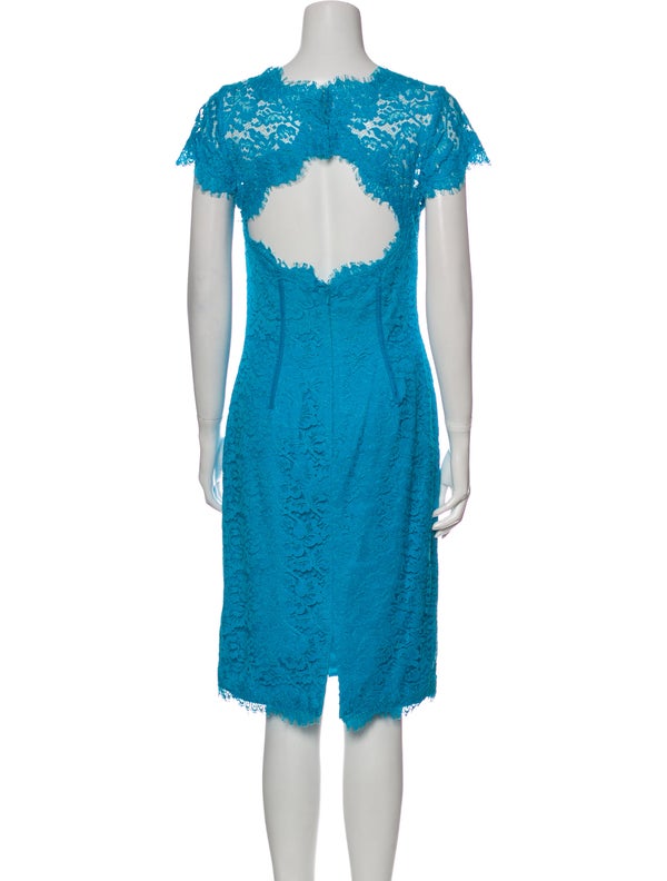 Monique Lhuillier Lace Pattern Knee-Length Dress