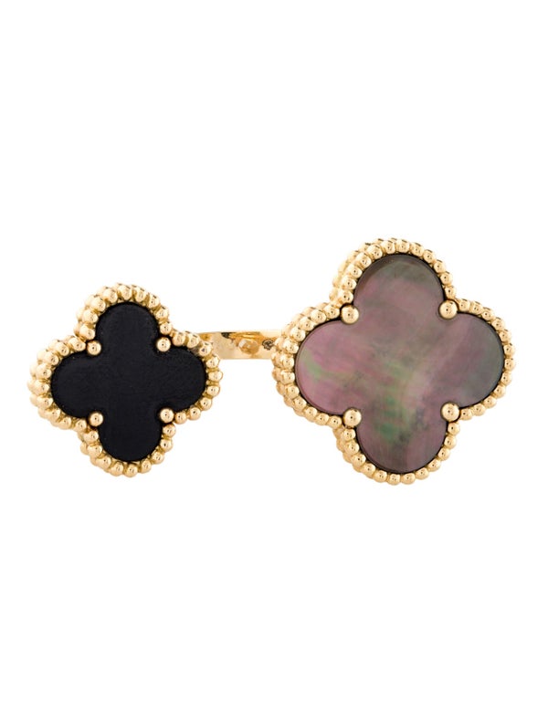 Van Cleef & Arpels Mother of Pearl Magic Alhambra Between the Finger Ring