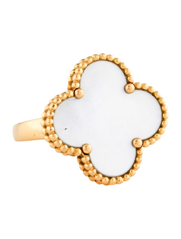 Van Cleef & Arpels Mother of Pearl Magic Alhambra Ring