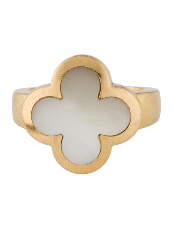 Van Cleef & Arpels Mother Of Pearl Pure Alhambra Ring