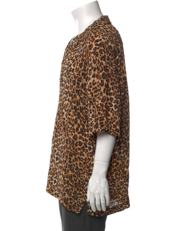 Nanushka Animal Print Short Sleeve Shirt