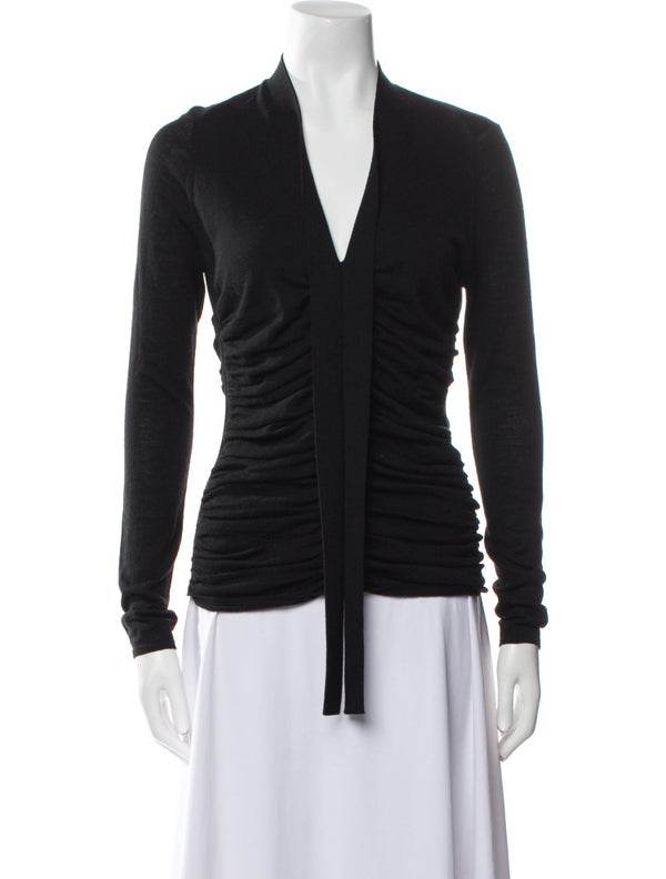 Narciso Rodriguez Wool V-Neck Top