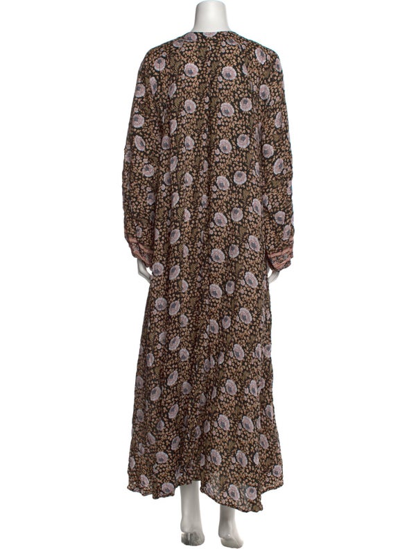 Natalie Martin Floral Print Long Dress