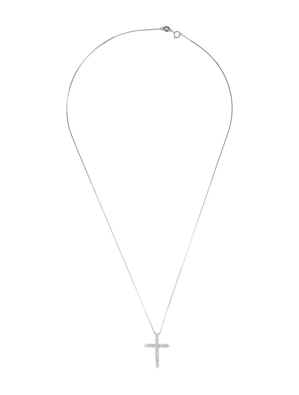 Necklace 14K Diamond Cross Pendant Necklace