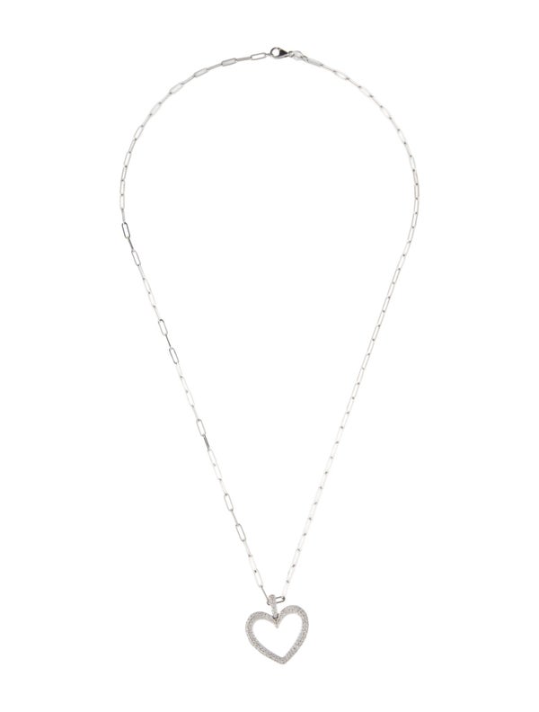 Necklace 14K Diamond Heart Pendant Necklace
