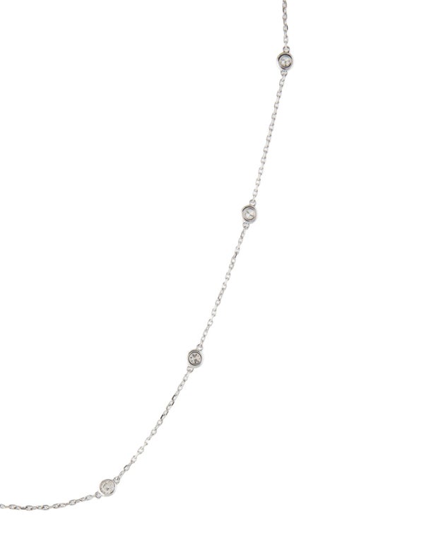 Necklace 14K Diamond Station Necklace