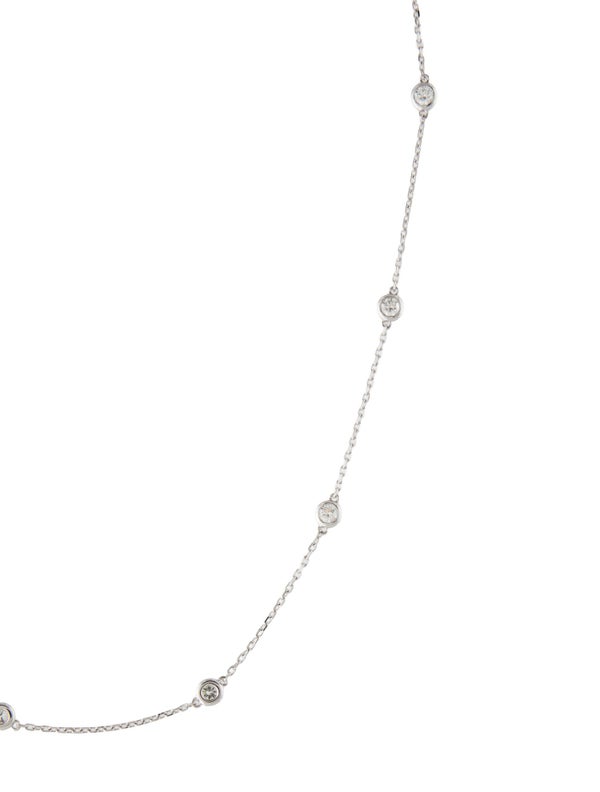 Necklace 14K Diamond Station Necklace