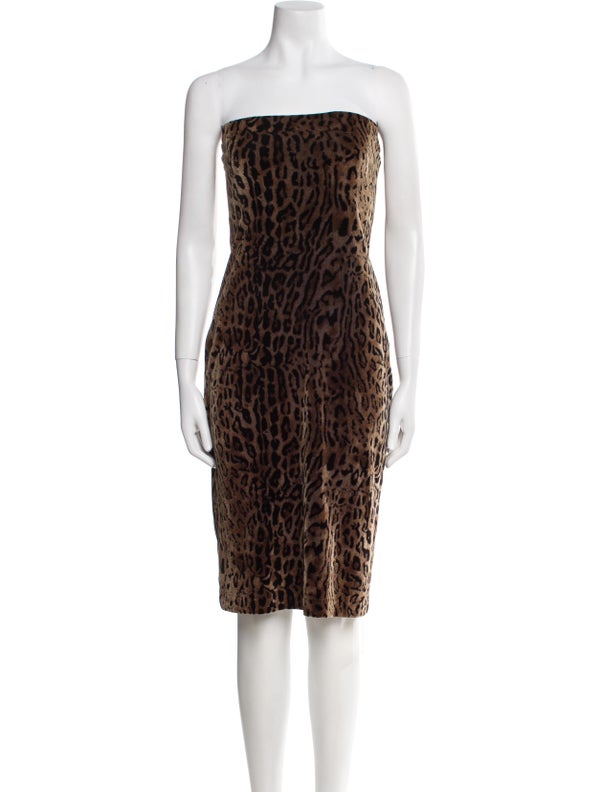 Nicole Miller Animal Print Mini Dress