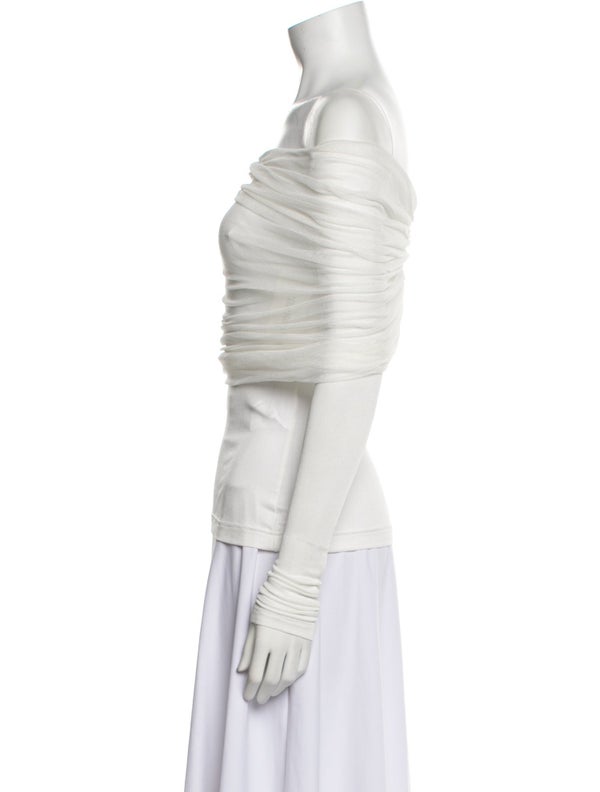 Christopher Esber Off-The-Shoulder Short Sleeve Top