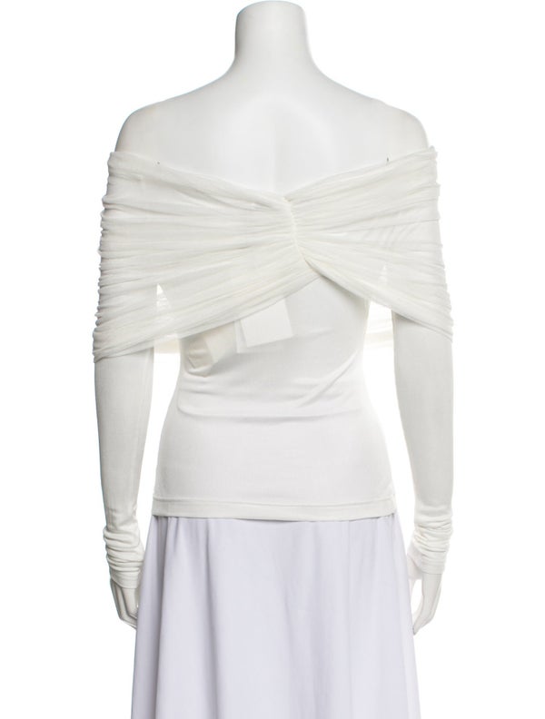 Christopher Esber Off-The-Shoulder Short Sleeve Top