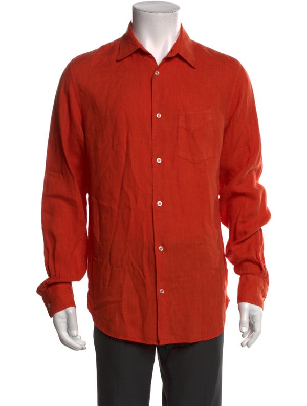 Officine Generale Linen Long Sleeve Shirt w/ Tags