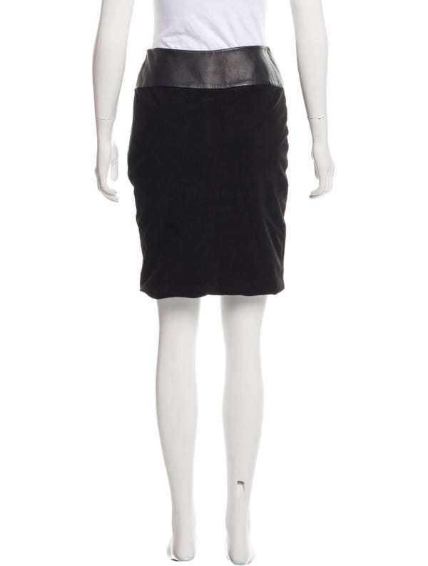 Ohne Titel Suede & Leather Skirt