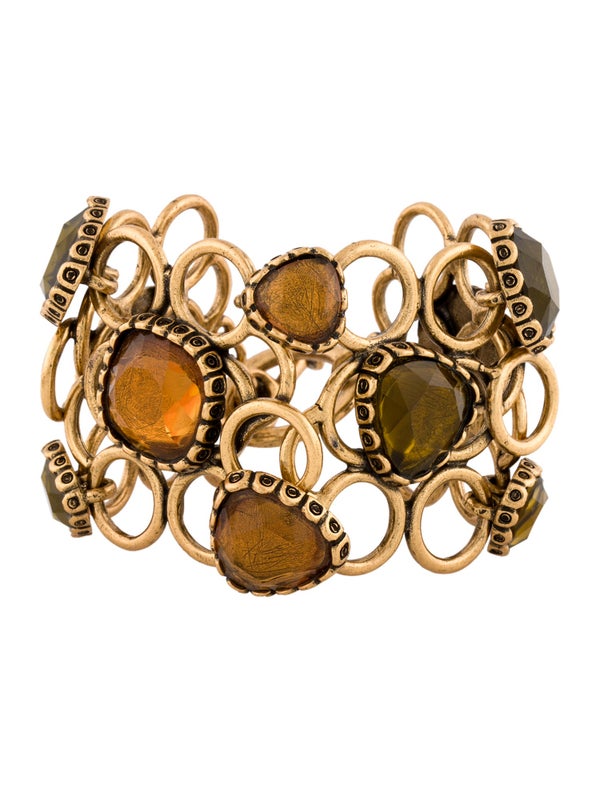 Oscar de la Renta Crystal Link Bracelet