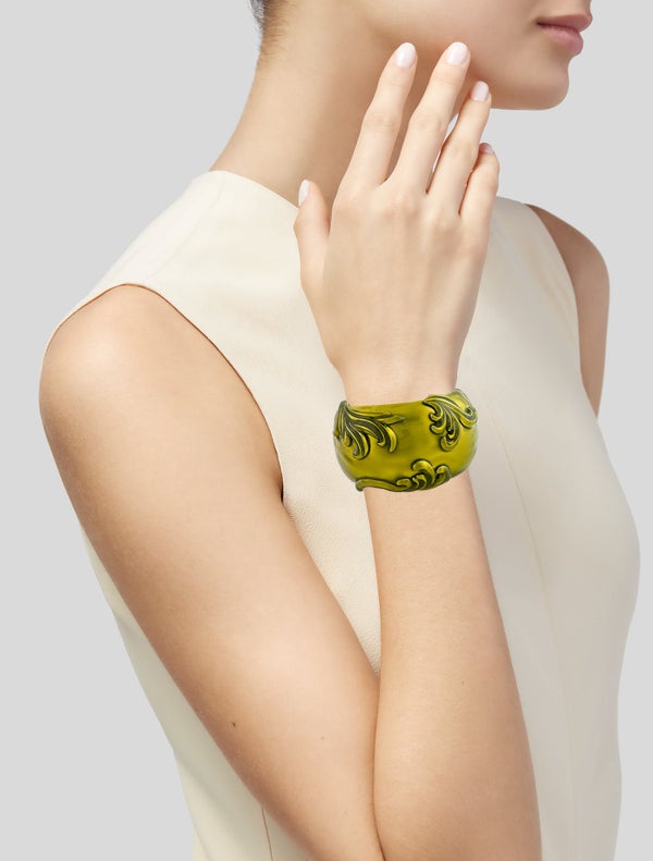 Oscar De La Renta Resin Cuff Bracelet