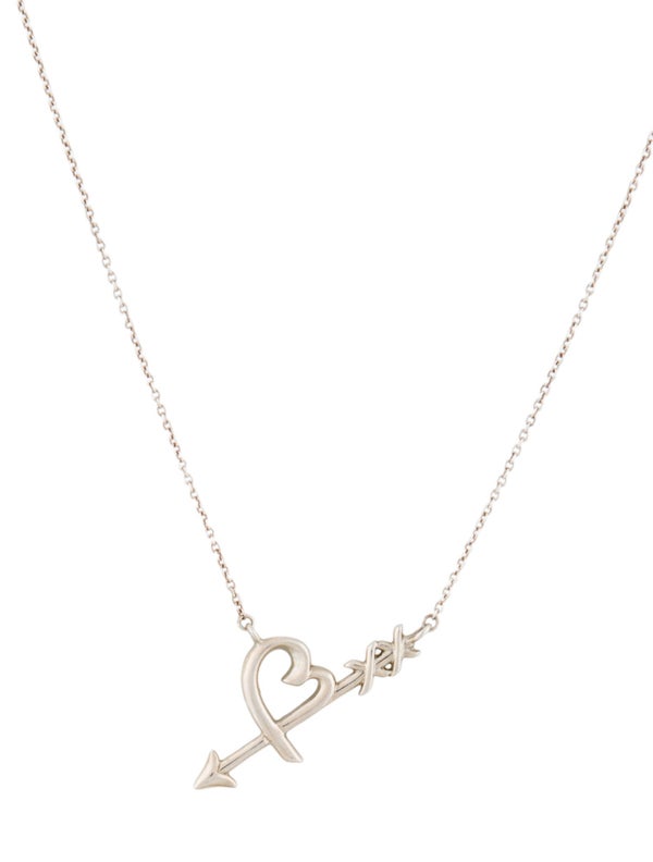 Tiffany & Co. Paloma's Graffiti Heart & Arrow Pendant Necklace