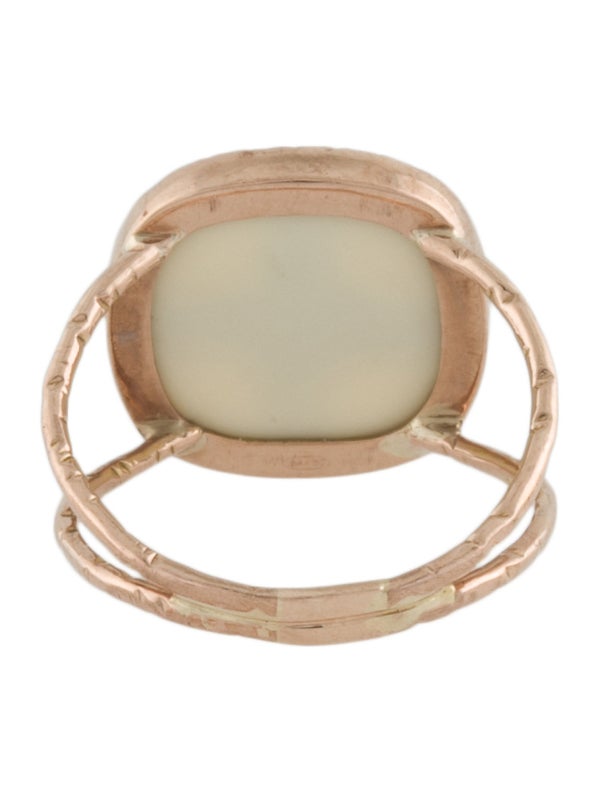 Pascale Monvoisin 9K Diamond & Resin Bowie N°2 Ring