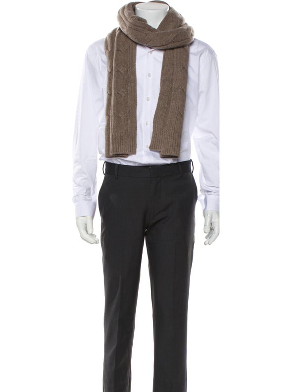 Paul Stuart Cashmere Patterned Scarf