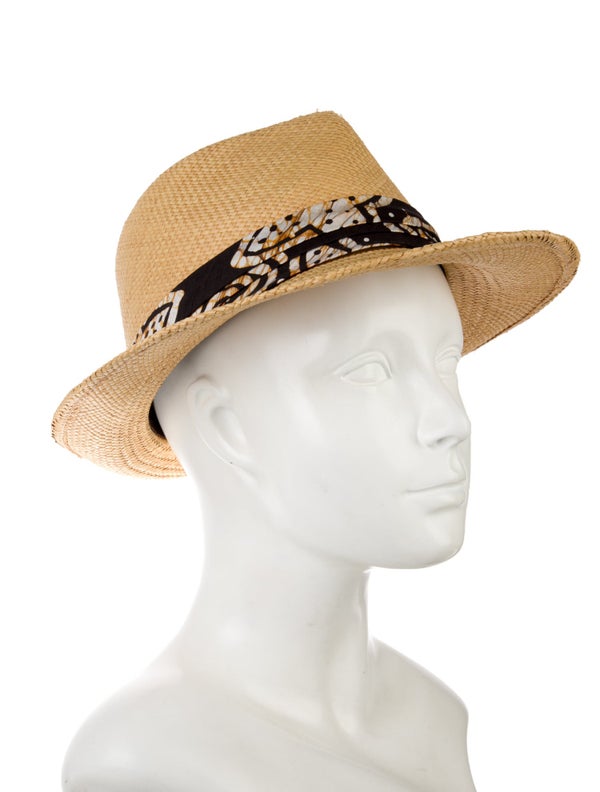 Paul Stuart Straw Fedora Hat